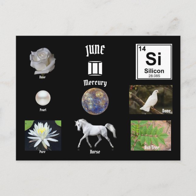 June Postcard Vykort (Framsida)