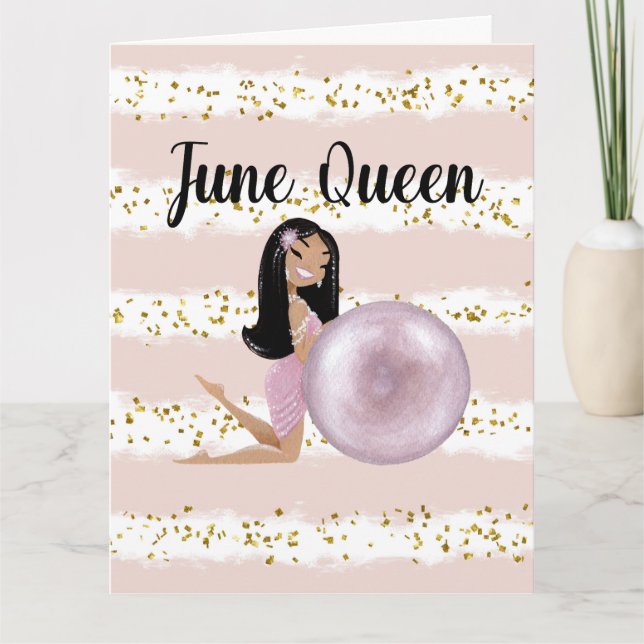 June Queen Birthday Kort (Framsida)