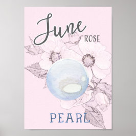 June Ro och Pearl Birthday Poster