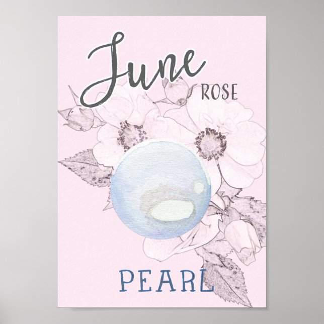 June Ro och Pearl Birthday Poster (Framsidan)