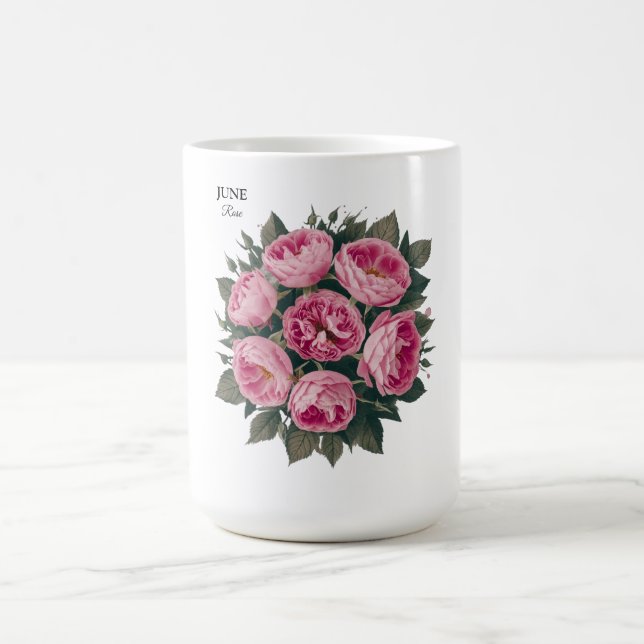 June Ro: Personlig Birthday Bloom Kaffemugg (Center)
