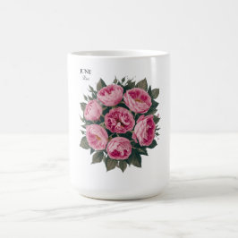 June Ro: Personlig Birthday Bloom Kaffemugg