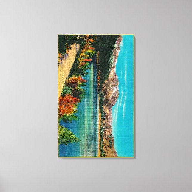 June Sjö i High Sierra Mono County, CA Canvastryck (Framsida)