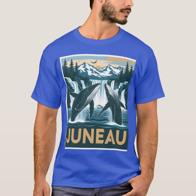 Juneau Alaska 1 T Shirt (Framsida)