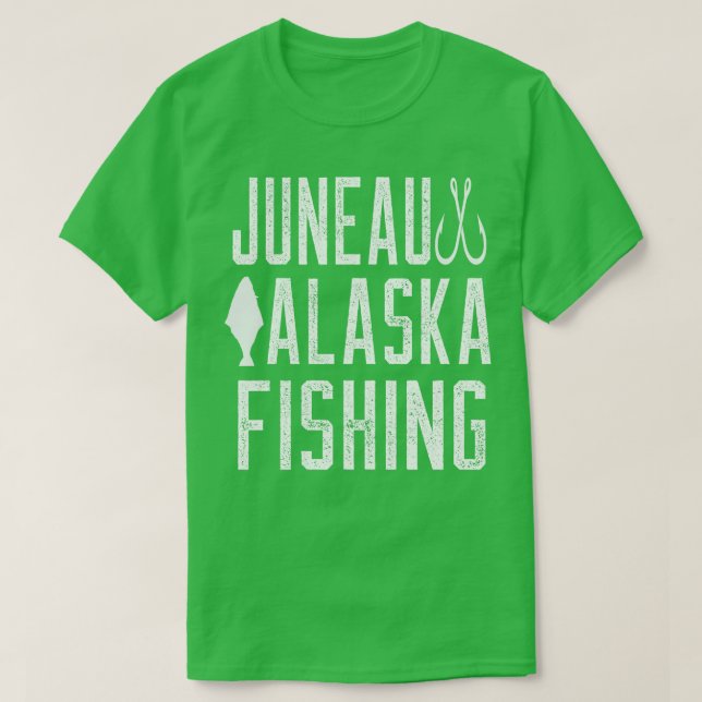 JUNEAU ALASKA FISHING TShirt T Shirt (Design framsida)