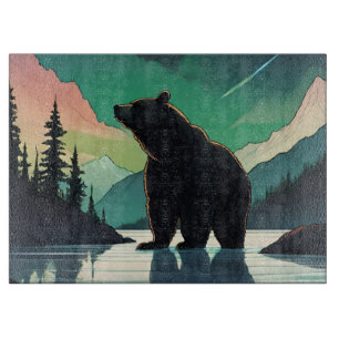 Juneau Alaska grizzly björn aurora norra ljus
