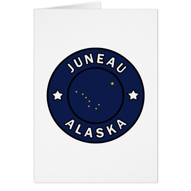 Juneau Alaska Hälsningskort (Framsidan)