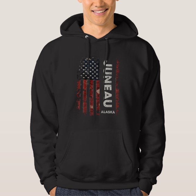 Juneau Alaska Hoodie (Framsida)