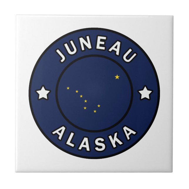Juneau Alaska Kakelplatta (Framsidan)