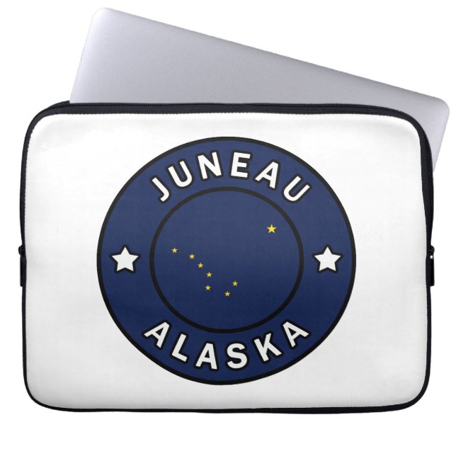 Juneau Alaska Laptop Fodral (Framsidan)