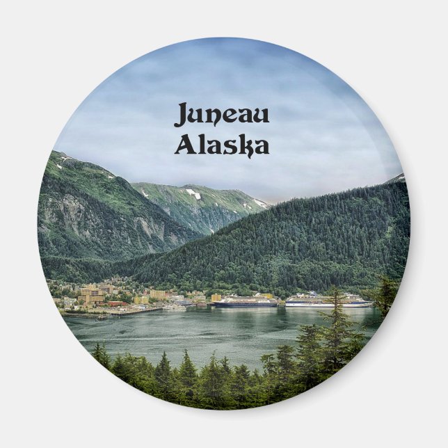 Juneau, Alaska Magnet (Framsidan)