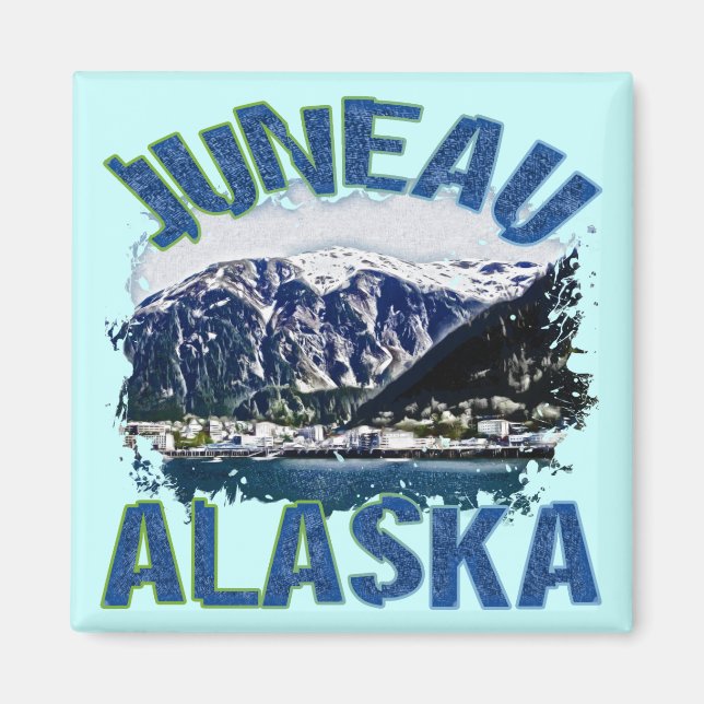 Juneau, Alaska Magnet (Framsidan)