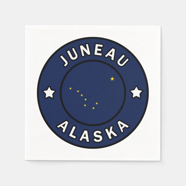 Juneau Alaska Pappersservett (Framsidan)