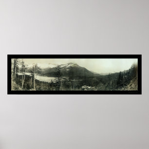 Juneau Alaska regionfoto 1908 Poster