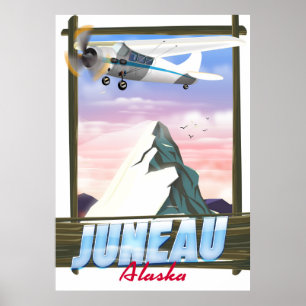 Juneau Alaska resebilagaffiche Poster