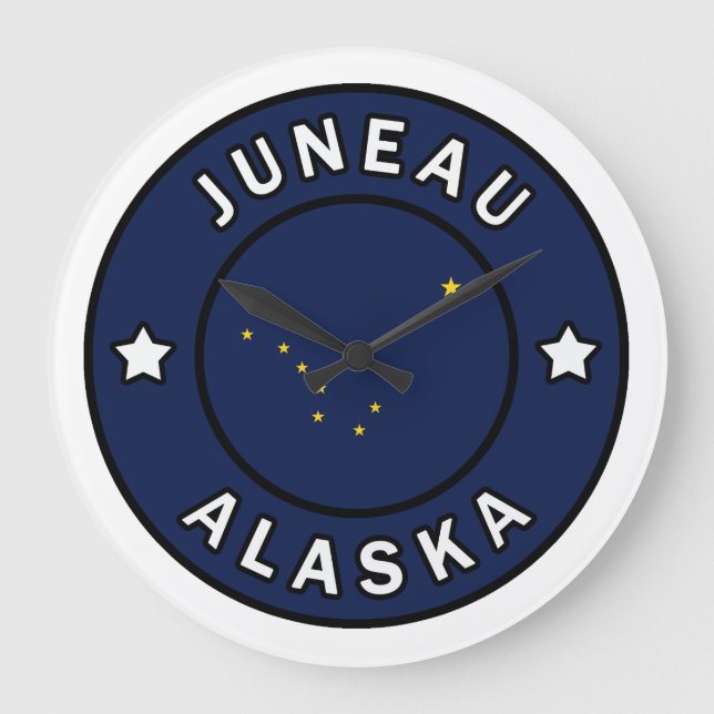 Juneau Alaska Stor Klocka (Framsida)