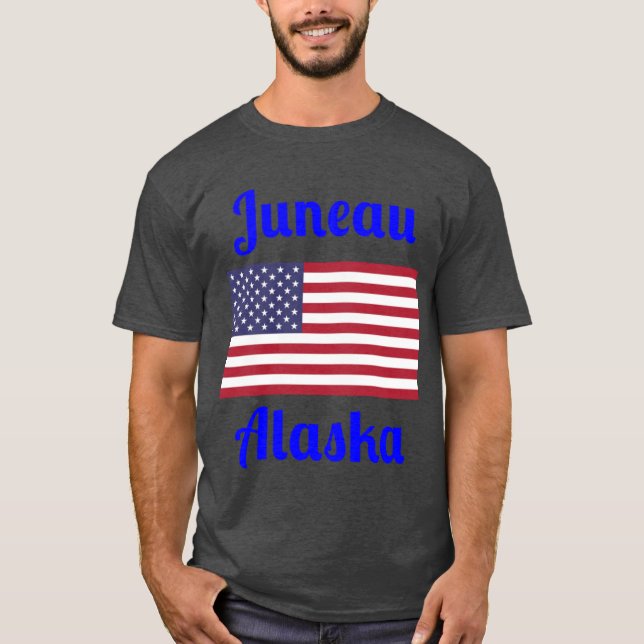 Juneau Alaska Stylish Prints1 T Shirt (Framsida)