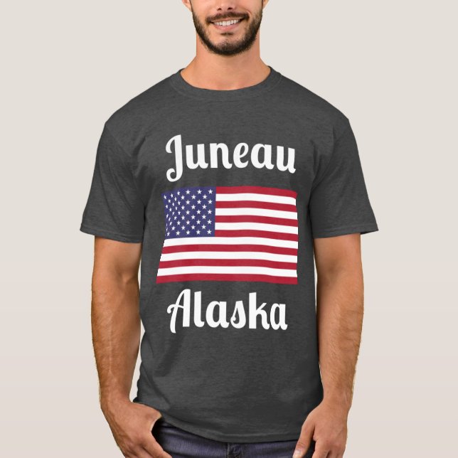 Juneau Alaska Stylish Prints3 T Shirt (Framsida)