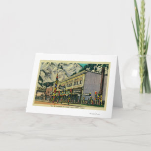 Juneau, Alaska View of Old Witch Totem and Nugge Kort