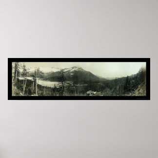 Juneau Alaskaregionen Photo 1908 Poster