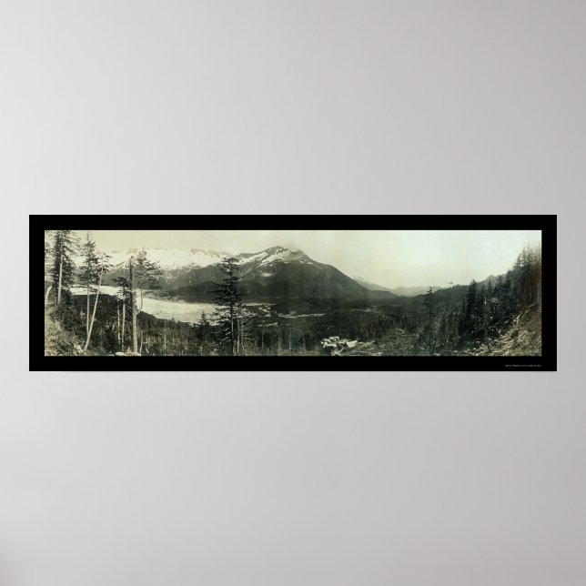Juneau Alaskaregionen Photo 1908 Poster (Framsidan)