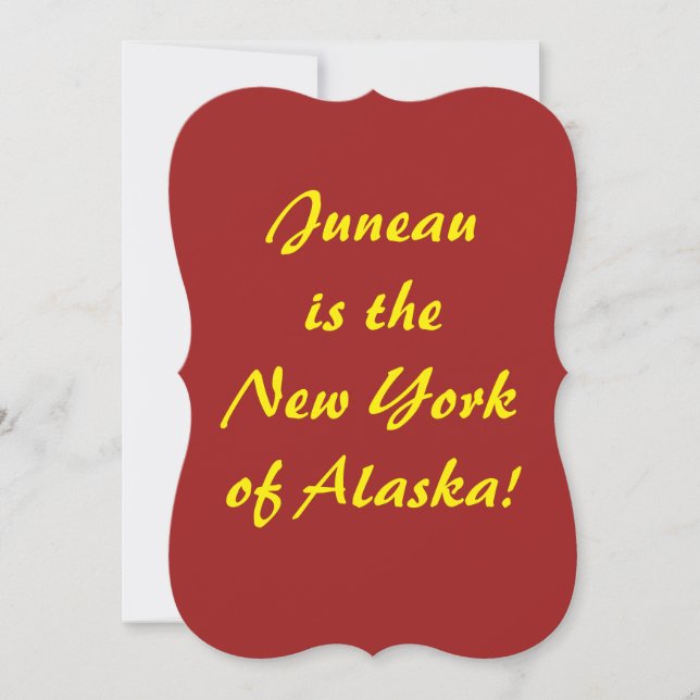 Juneau är New York i Alaska (Framsida)