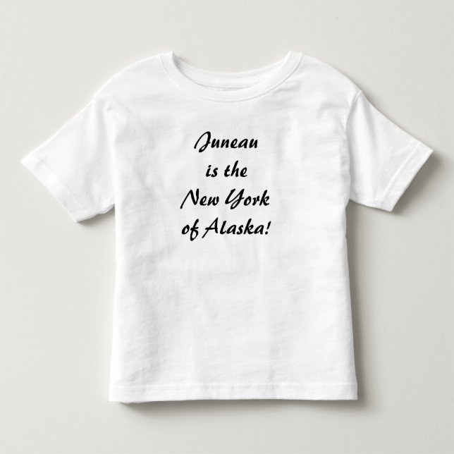 Juneau är New York i Alaska T Shirt (Framsida)
