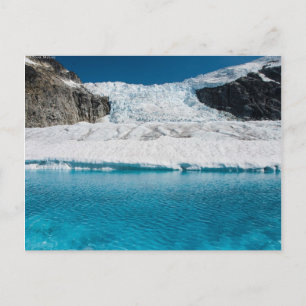 Juneau Icefield Icefall och toppen glace sjö Vykort