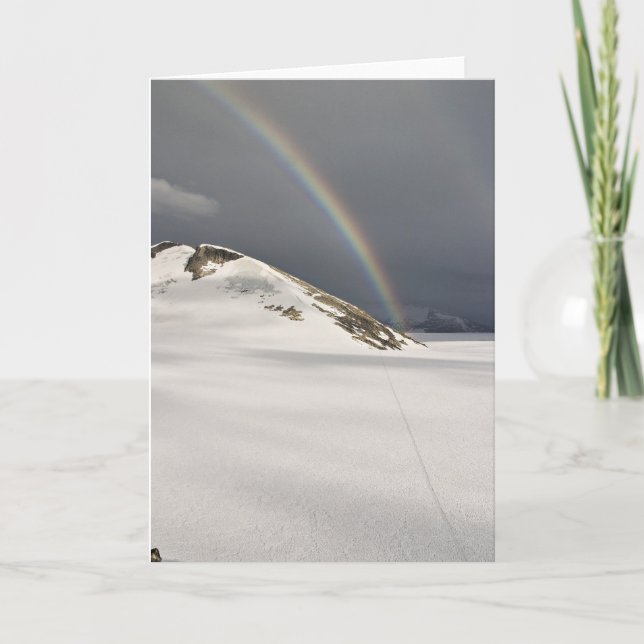 Juneau Icefield regnbåge på Takuen (tom insida) Kort (Framsida)