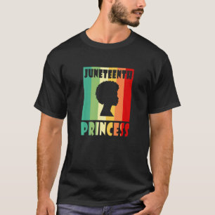 Junelfte prinsessan Celebrate Black Freedom Afrika T Shirt