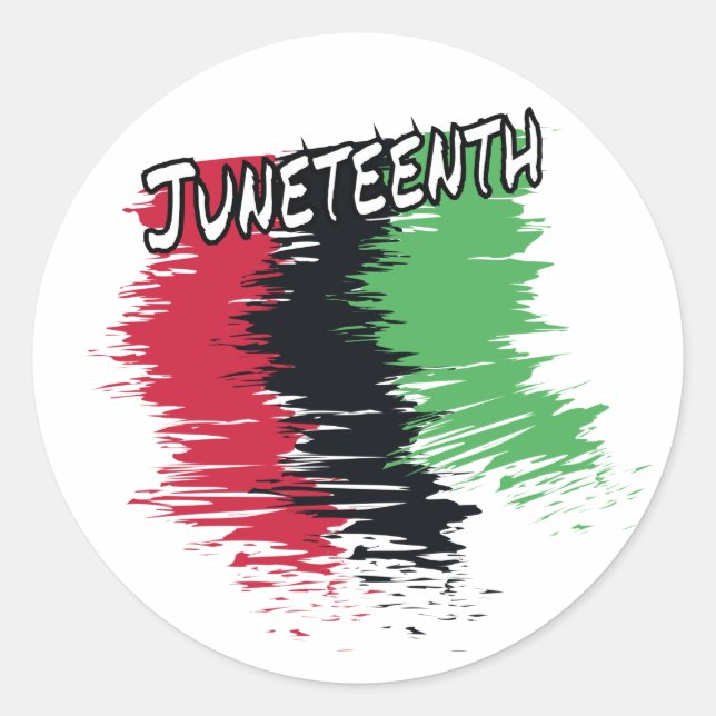 Junelfte Runt Klistermärke (Framsida)