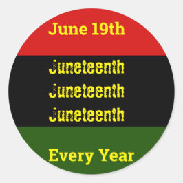 Junelfte Runt Klistermärke