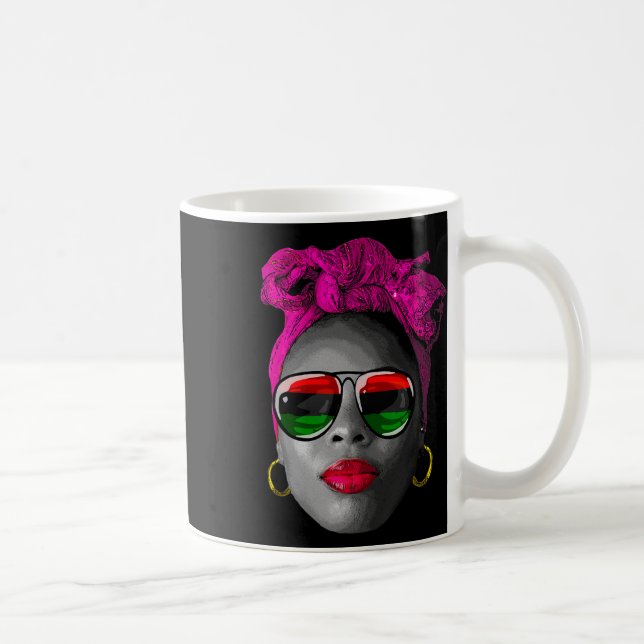 Junelfte Shirts Women Drug Afro Doll Queen Black Kaffemugg (Höger)