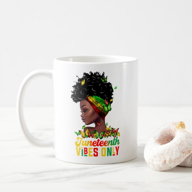 Junelfte Vibes-kaffe Mugg (Med munk)