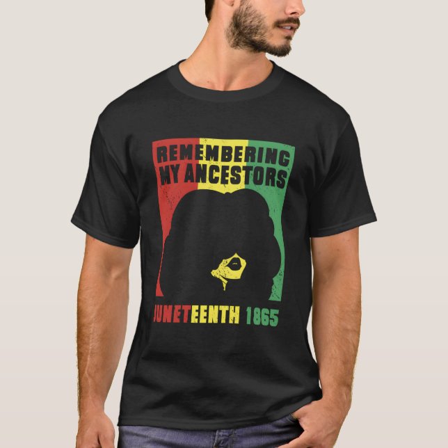 Junenth Minner av mina förfäder T Shirt (Framsida)