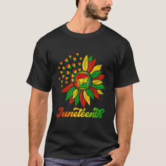 Junenth svart afroamerikan juni 1865 t shirt