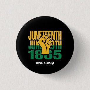 Juneteenth 1865 19:e juni Svart Frihet Grafik De Knapp