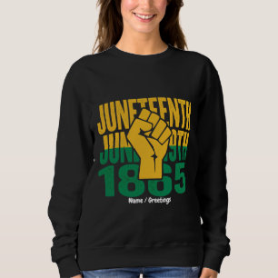 Juneteenth 1865 19:e juni Svart Frihet Grafisk De T Shirt