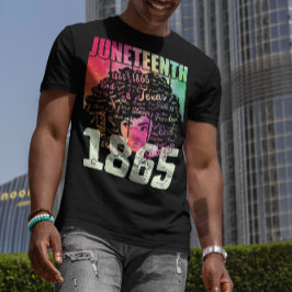 Juneteenth 1865 Afroamerikansk Svart Frihet T Shirt
