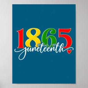 Juneteenth 1865 afroamerikansk svart historia män poster