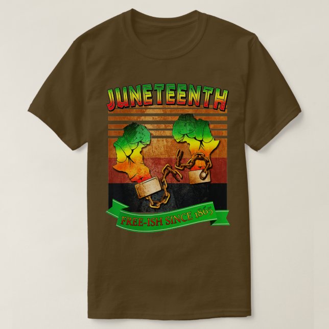 Juneteenth 1865 Black History African American Fre T Shirt (Design framsida)