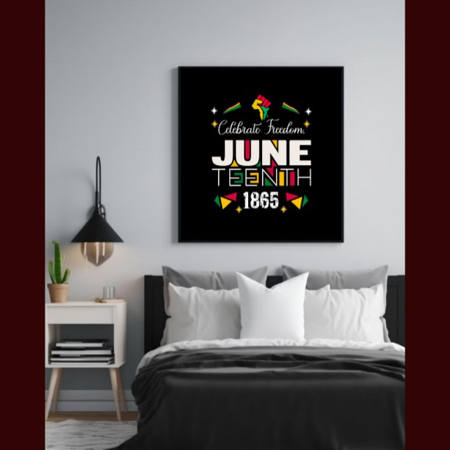 JUNETEENTH 1865 Black History Canvastryck (Skapare uppladdad)