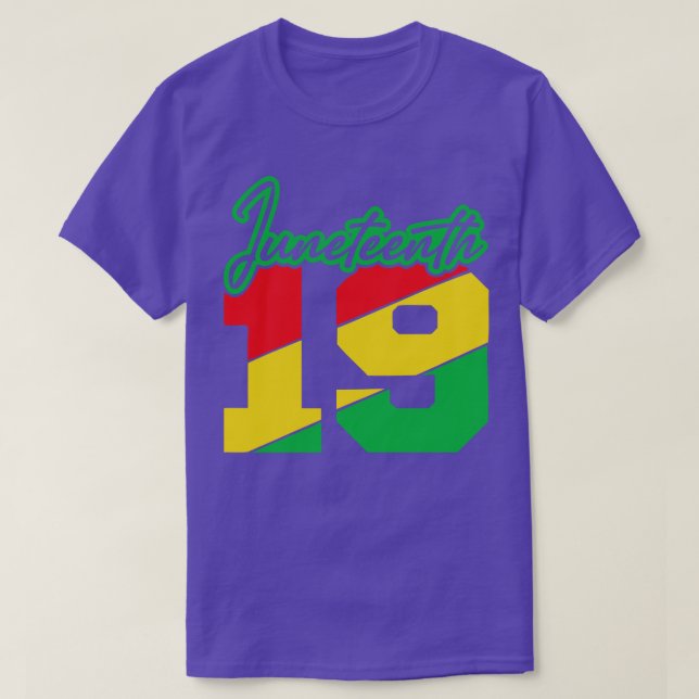 JUNETEENTH 1865 BLACK PRIDE FREEDOM T SHIRT (Design framsida)