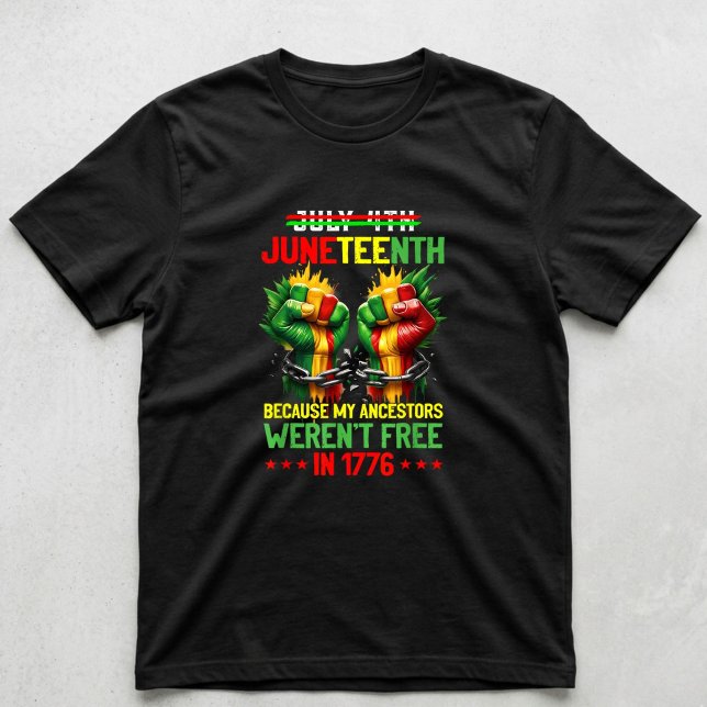 Juneteenth 1865 Eftersom Mina Förfäder Inte Var Fr T Shirt (Skapare uppladdad)