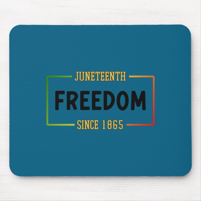 Juneteenth 1865 firande svart frihet  musmatta (Framsidan)