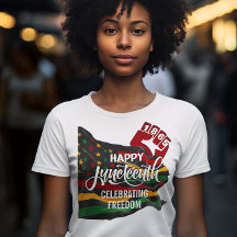 JUNETEENTH 1865 Flagga som firar frihet