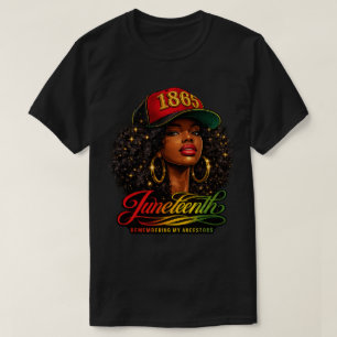 Juneteenth 1865 Förfäders Minnesdesign T Shirt
