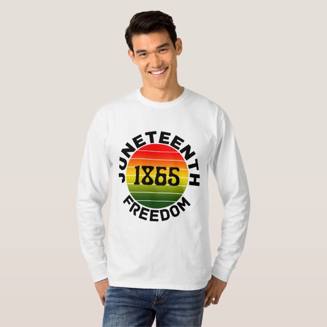 Juneteenth 1865 frihet T-Shirt (Hel framsida)