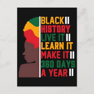 Juneteenth 1865 Frihetsdag Svart Historia Helg Vykort