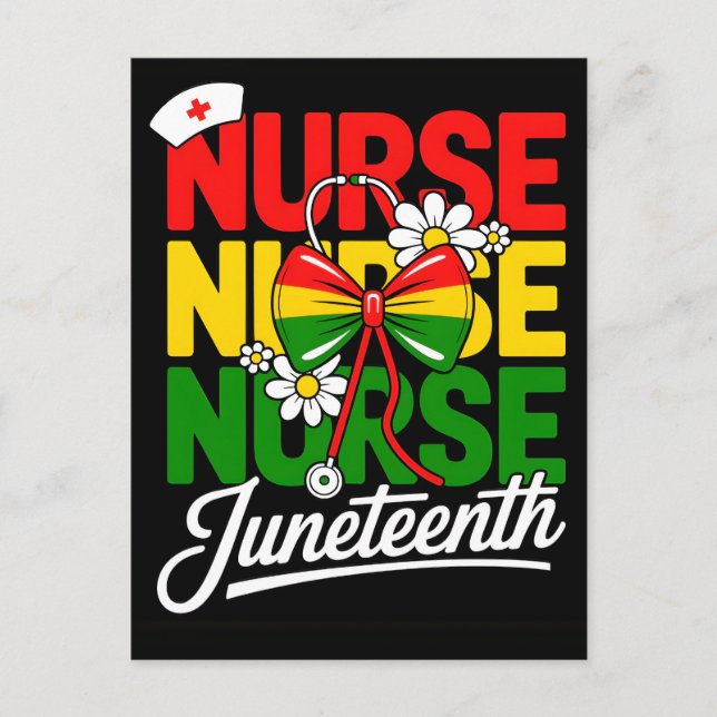 Juneteenth 1865 Frihetsdag Svart Historia Helg Vykort (Framsida)